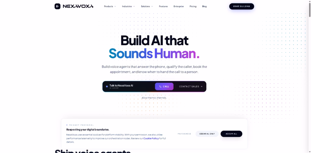 NexaVoxa -Intelligent-AI-Voice-Conversations-for-Modern-Businesses