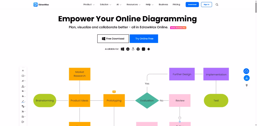 OFFICIAL-EdrawMax Online-All-in-One-Diagram-Maker-Software