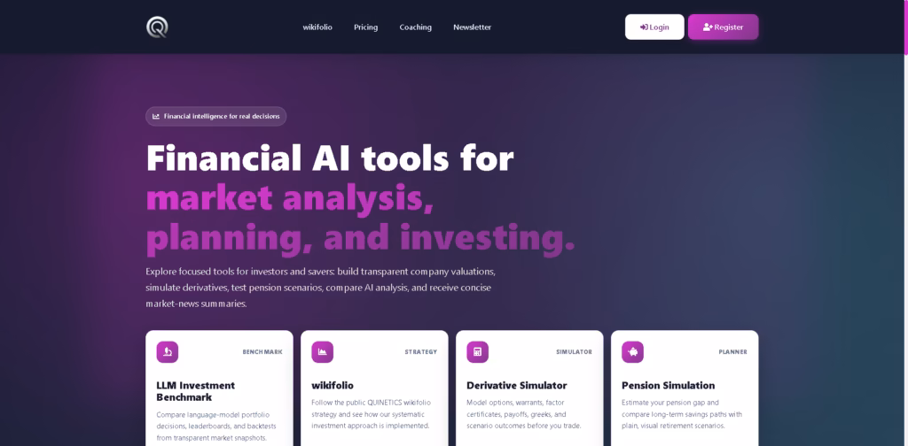 QUINETICS -Financial-AI-Tools