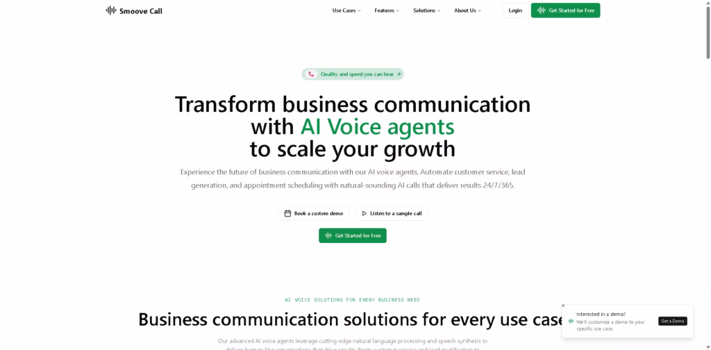 Smoove Call AI-Voice-Agents-for-Business-Communication-Lead-Generation