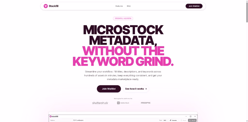 Stockfill -Microstock-Metadata-Prep-for-Windows