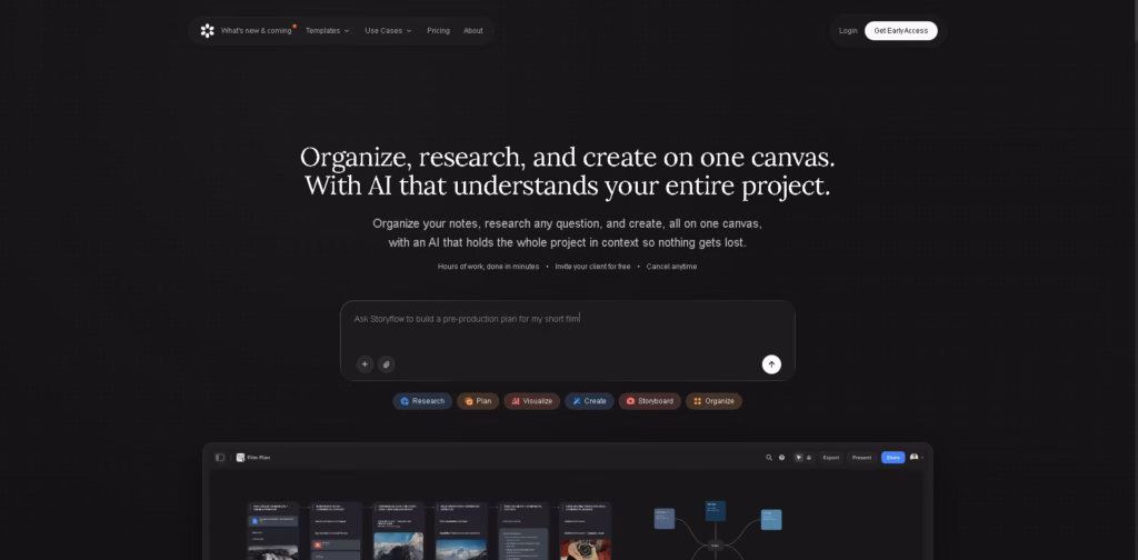 Storyflow-AI-Visual-Workspace-for-Creative-Teams