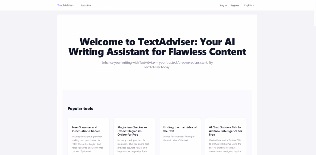 TextAdviser-AI-Powered-Writing-Assistance-for-Polished-Content-TextAdviser