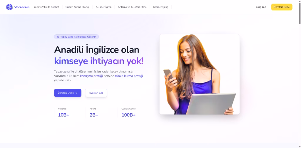 Vocabrain-Yapay-Zeka-Destekli-İngilizce-Pratik-Yapma-Asistanı