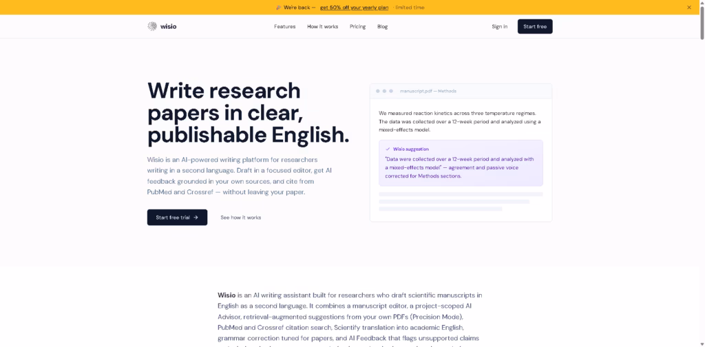 Wisio -AI-Writing-Assistant-for-Scientific-Papers