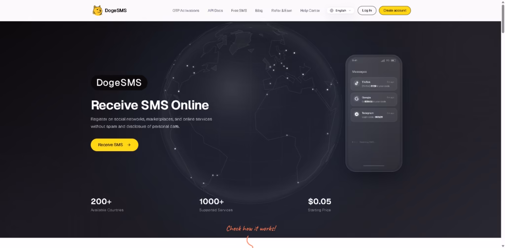 DogeSMS-Disposable-Phone-Numbers-SMS-Verification-DogeSMS